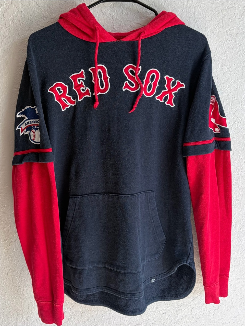‘47 Brand Boston Red Sox Cooperstown Hoodie Sweatshirt MLB Mens XS Trifecta